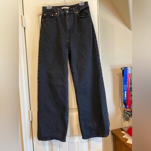 Levi's Black Wide Leg Jeans